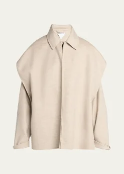 Bottega VenetaOversized Light Double Wool Cashmere Jacket