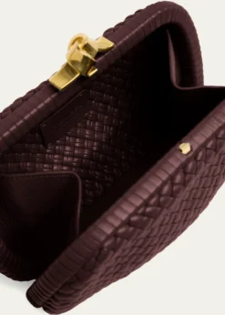 Bottega VenetaPadded Leather Sculptural Knot Clutch Bag