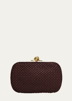 Bottega VenetaPadded Leather Sculptural Knot Clutch Bag