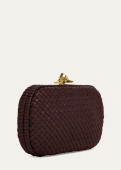 Bottega VenetaPadded Leather Sculptural Knot Clutch Bag