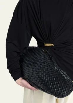 Bottega VenetaPadded Leather Sculptural Clutch Bag
