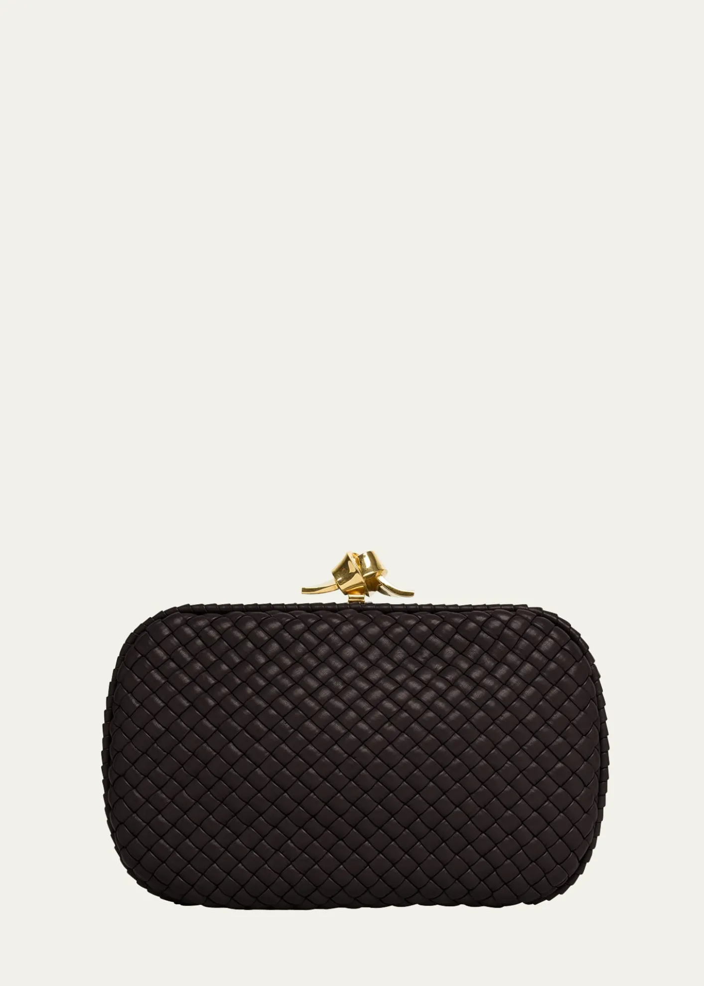 Bottega VenetaPadded Leather Sculptural Knot Clutch Bag