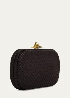 Bottega VenetaPadded Leather Sculptural Knot Clutch Bag