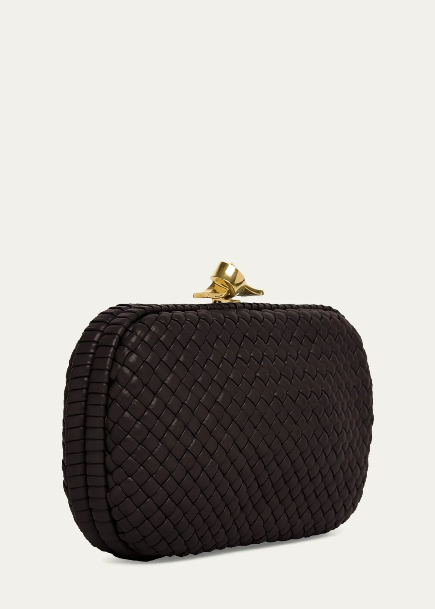 Bottega VenetaPadded Leather Sculptural Knot Clutch Bag