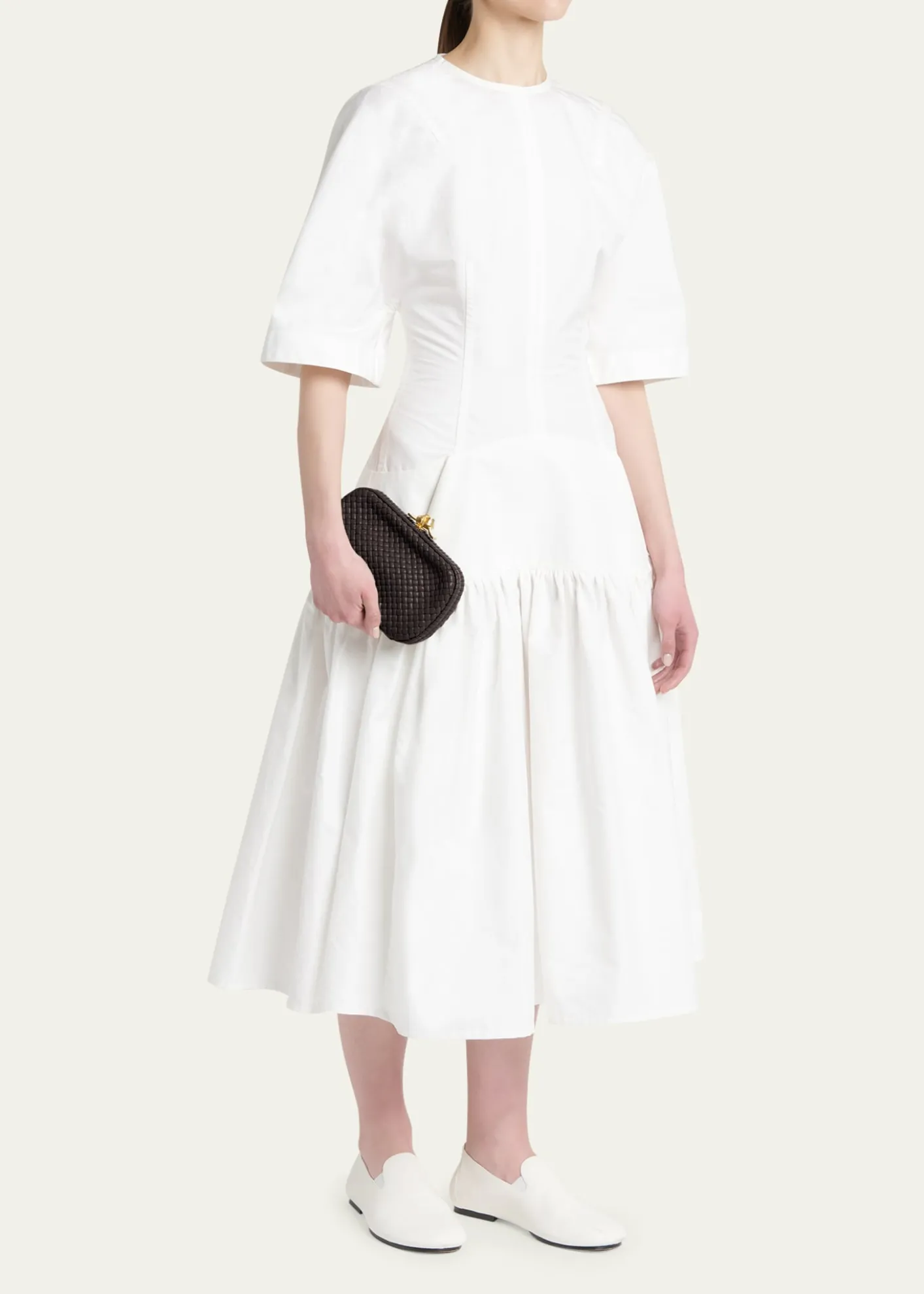 Bottega VenetaPadded Leather Sculptural Knot Clutch Bag