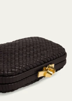 Bottega VenetaPadded Leather Sculptural Knot Clutch Bag