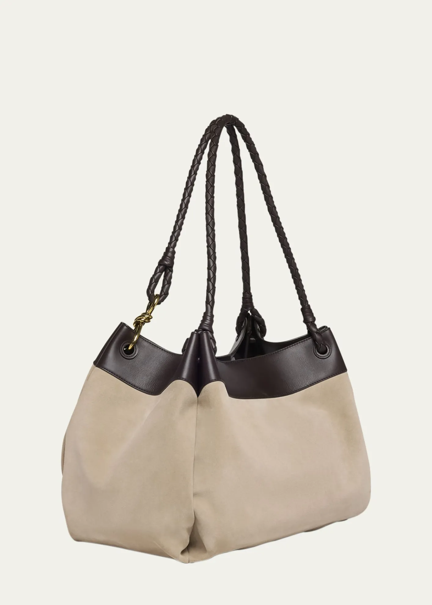 Bottega VenetaParachute Maxi Suede Shoulder Bag