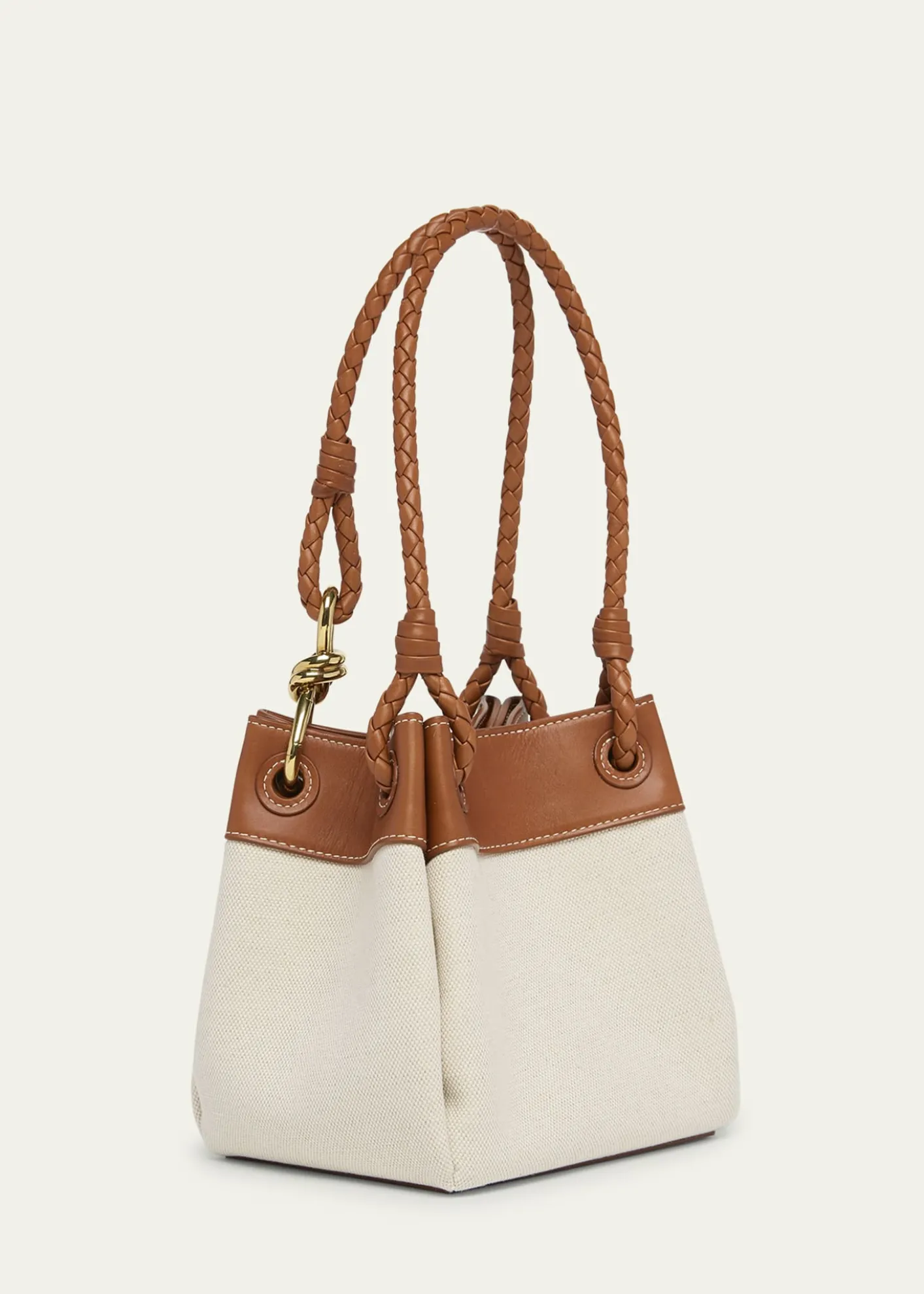 Bottega VenetaParachute Small Canvas Shoulder Bag