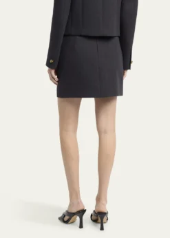 Bottega VenetaPocket Light Structured Cotton Mini Skirt