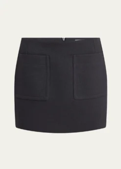 Bottega VenetaPocket Light Structured Cotton Mini Skirt