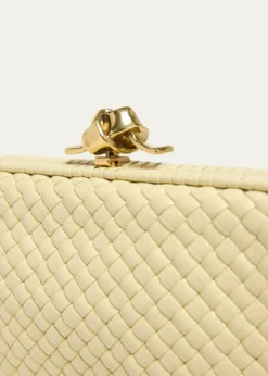 Bottega VenetaPuffy Leather Knot Clutch Bag