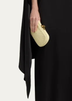 Bottega VenetaPuffy Leather Knot Clutch Bag