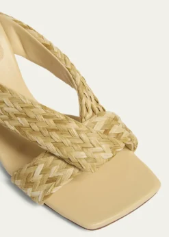 Bottega VenetaRiva Braided Raffia Mule Sandals