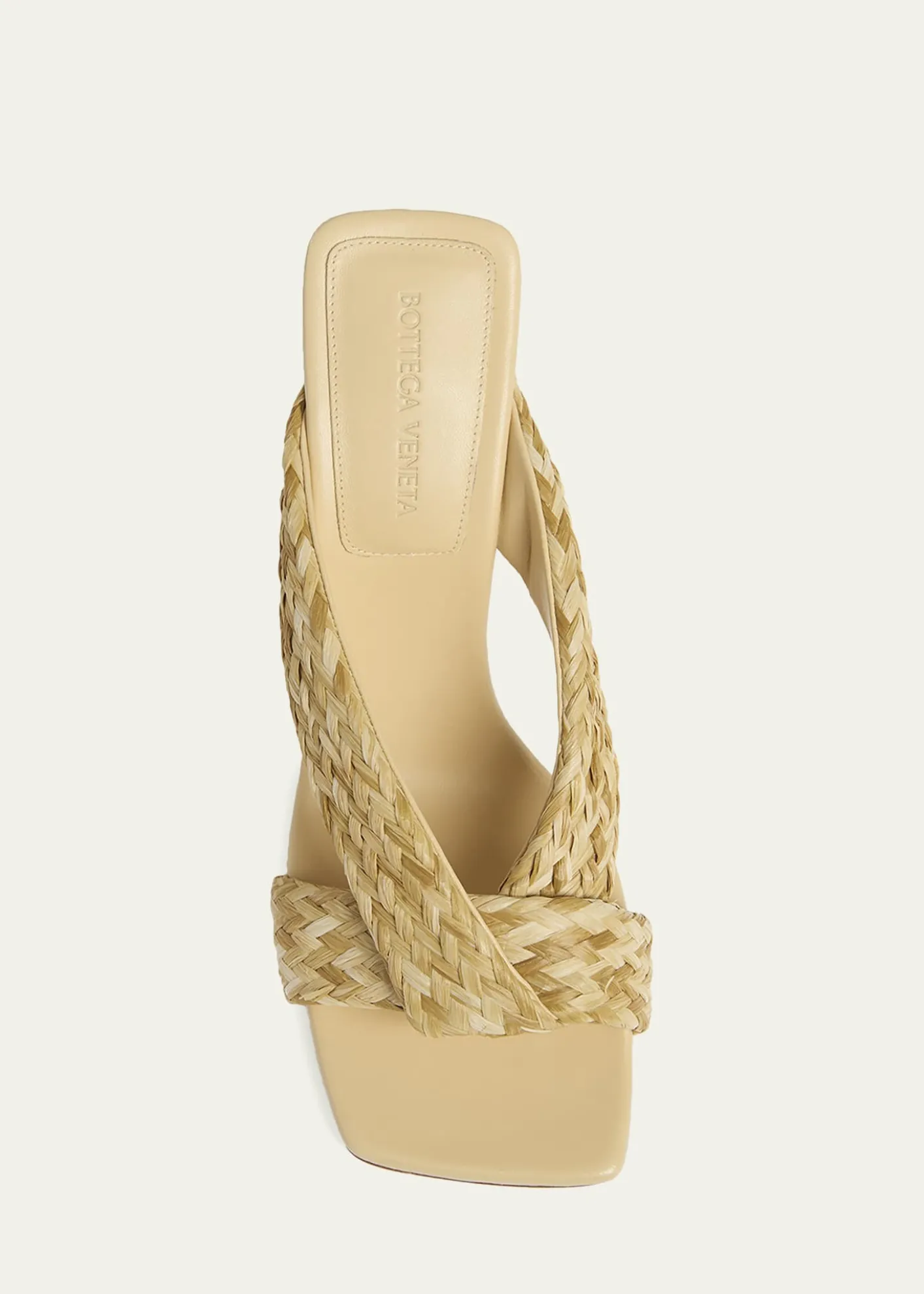 Bottega VenetaRiva Braided Raffia Mule Sandals