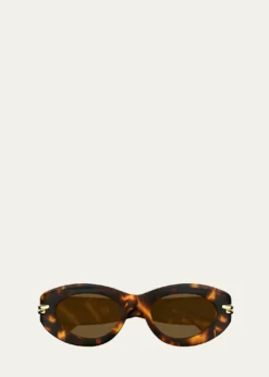 Bottega VenetaRound Acetate Sunglasses
