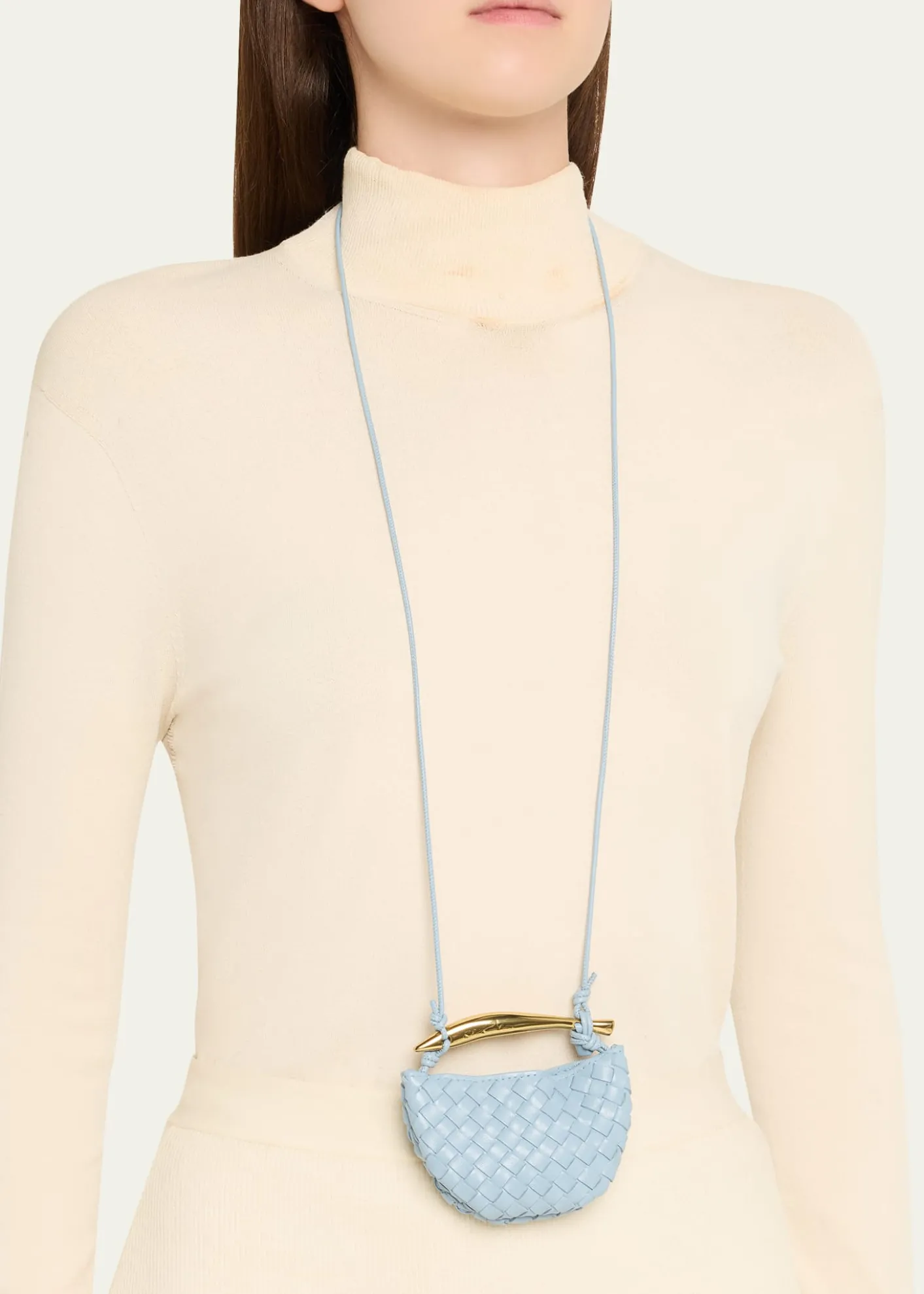 Bottega VenetaSardine Leather Necklace Bag