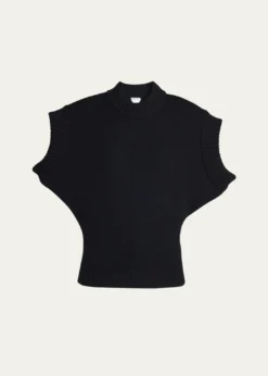 Bottega VenetaShort Sleeve Wool Sweater