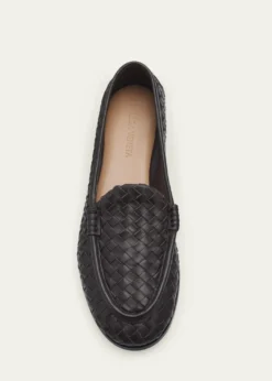 Bottega VenetaSilenzio Intrecciato Leather Loafers