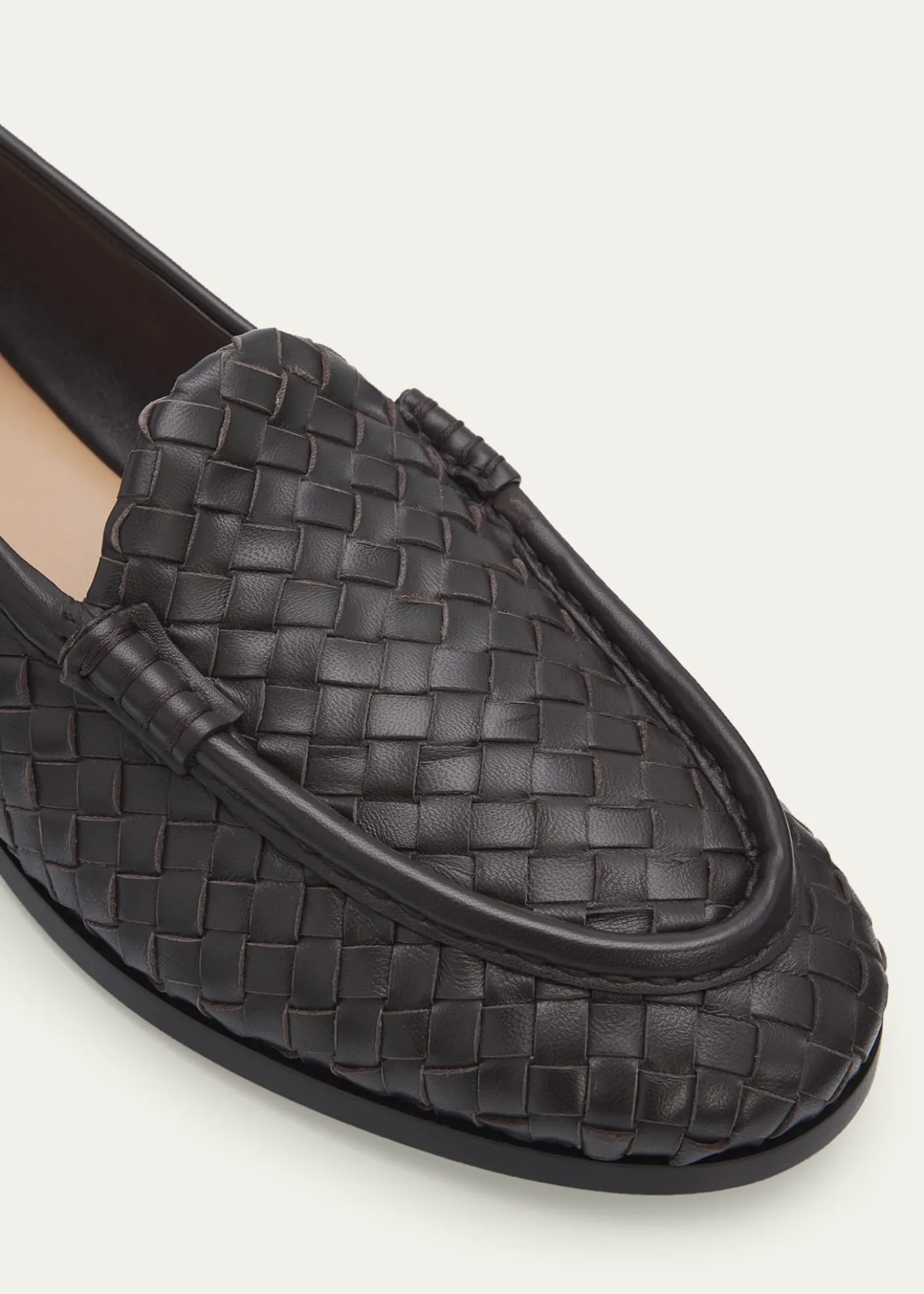 Bottega VenetaSilenzio Intrecciato Leather Loafers