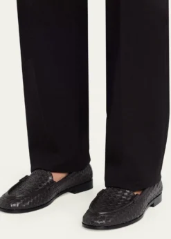 Bottega VenetaSilenzio Intrecciato Leather Loafers