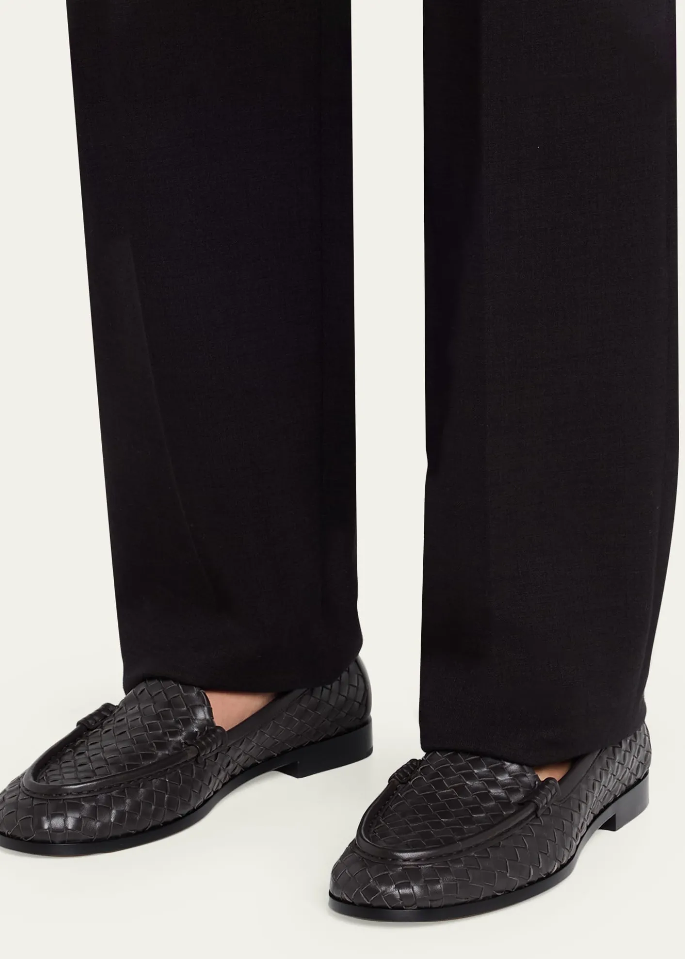 Bottega VenetaSilenzio Intrecciato Leather Loafers