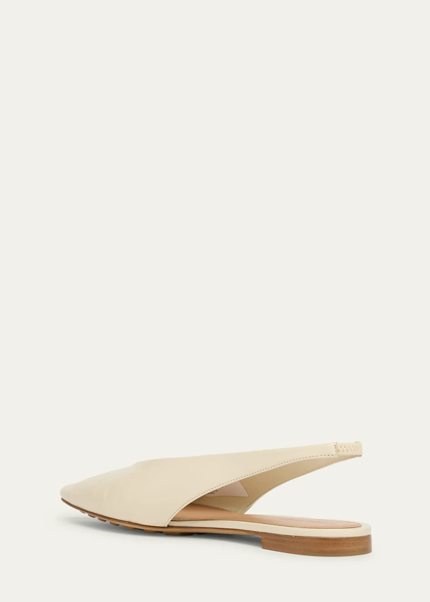 Bottega VenetaSlingback Pointed Leather Ballet Flats