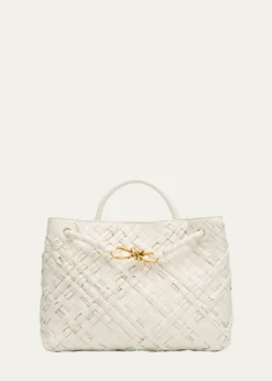 Bottega VenetaSmall Andiamo Intrecciato Leather Top-Handle Bag