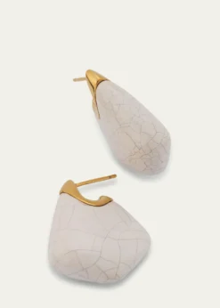 Bottega VenetaSmall Fin Ceramic Earrings