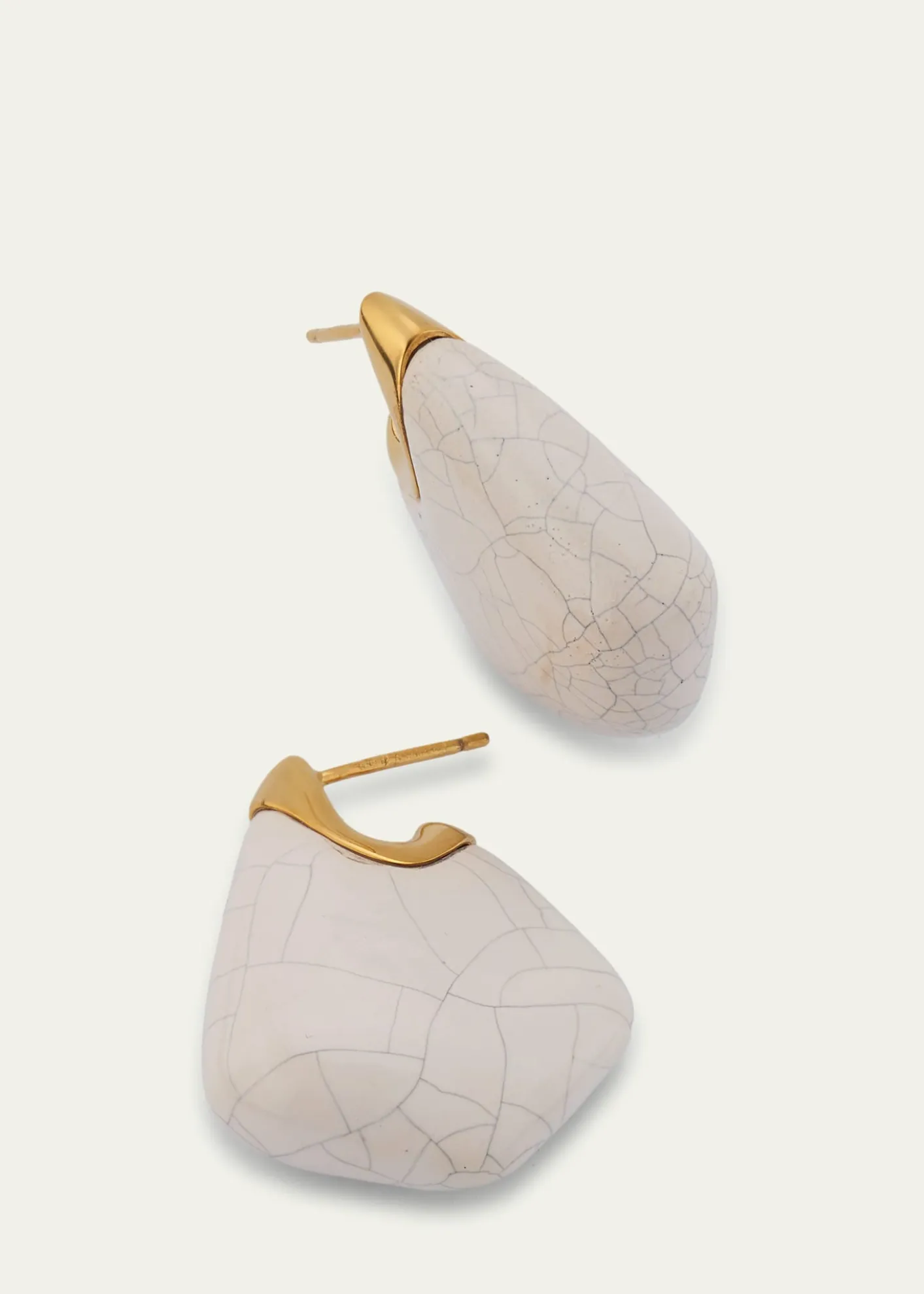 Bottega VenetaSmall Fin Ceramic Earrings