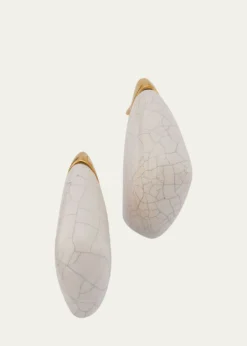 Bottega VenetaSmall Fin Ceramic Earrings