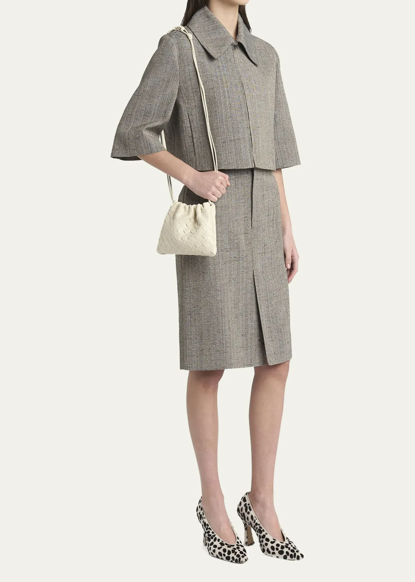 Bottega VenetaSmall Leather Pouch Crossbody Bag