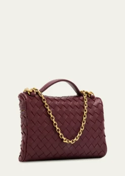 Bottega VenetaSmall Soft Vanity Intrecciato Leather Crossbody Bag