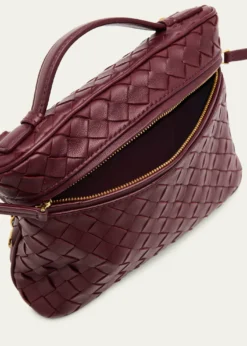 Bottega VenetaSmall Soft Vanity Intrecciato Leather Crossbody Bag