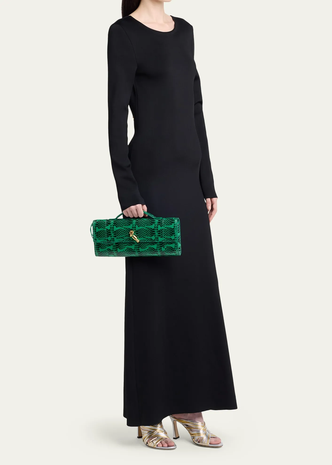 Bottega VenetaSnakeskin Clutch Bag