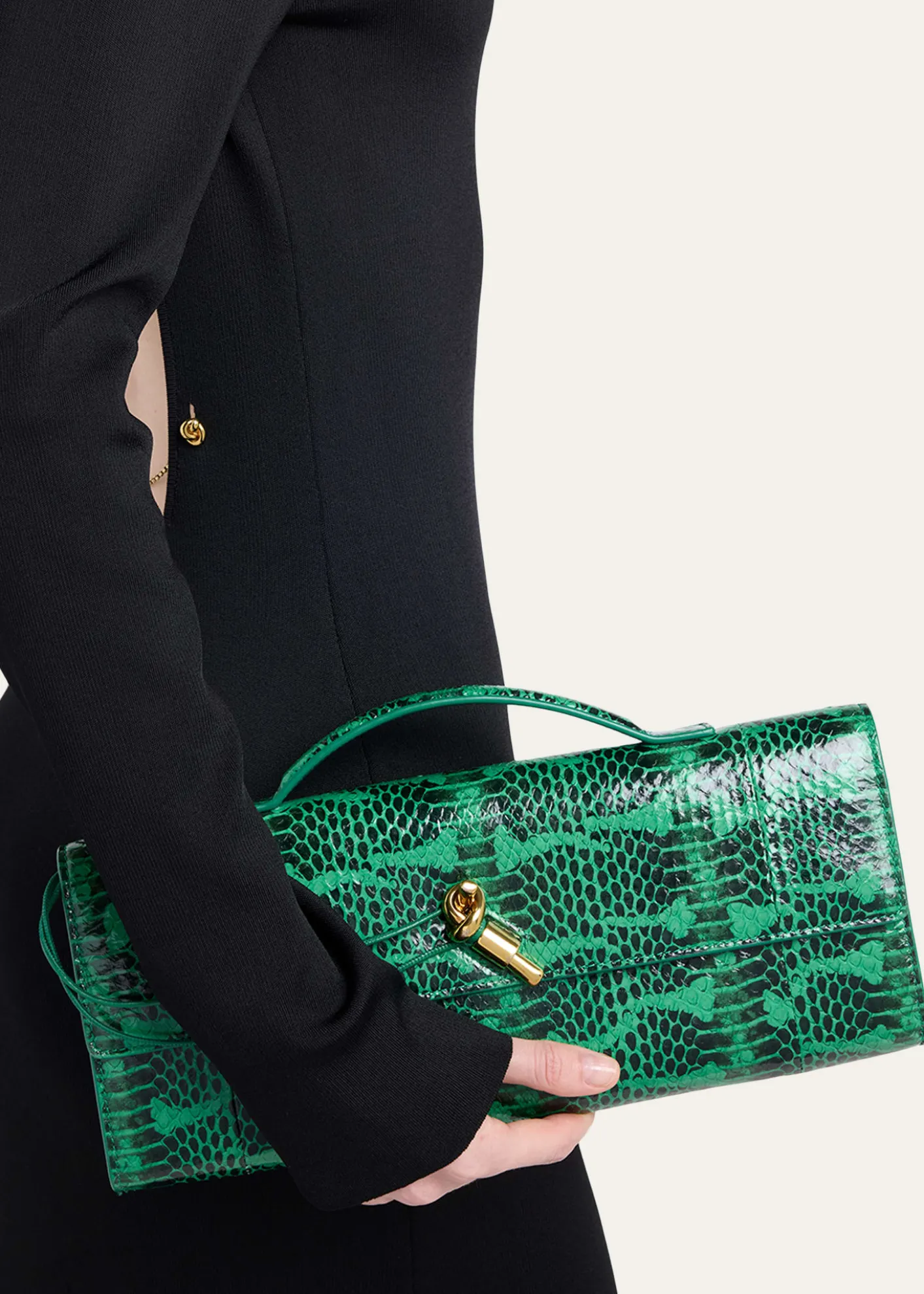 Bottega VenetaSnakeskin Clutch Bag
