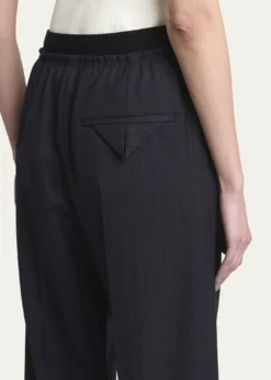 Bottega VenetaSubtle Striped Straight-Leg Wool Trousers