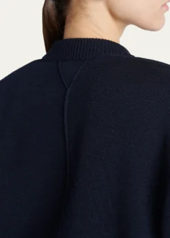 Bottega VenetaTailored Wool Knit Short-Sleeve Sweater