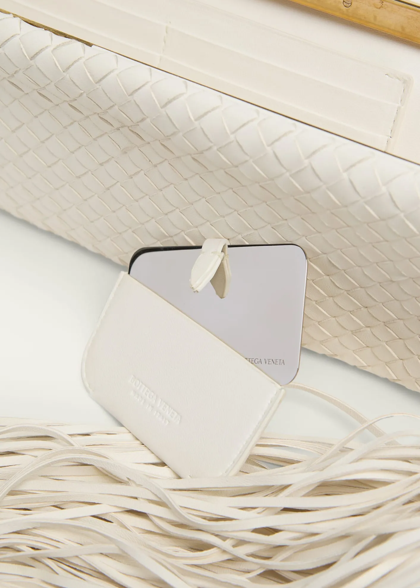 Bottega VenetaTassel Nappa Leather Clutch Bag