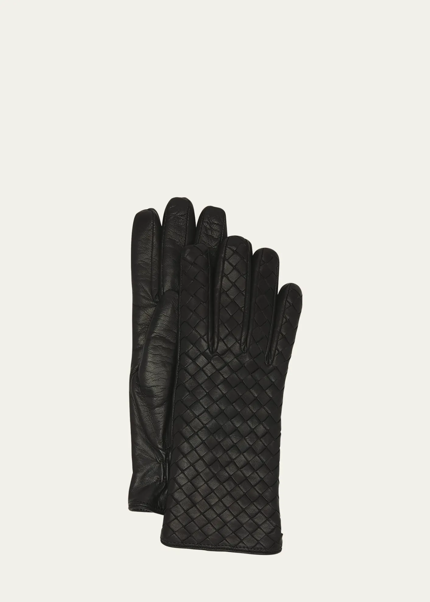 Bottega VenetaWoven Nappa Leather Gloves