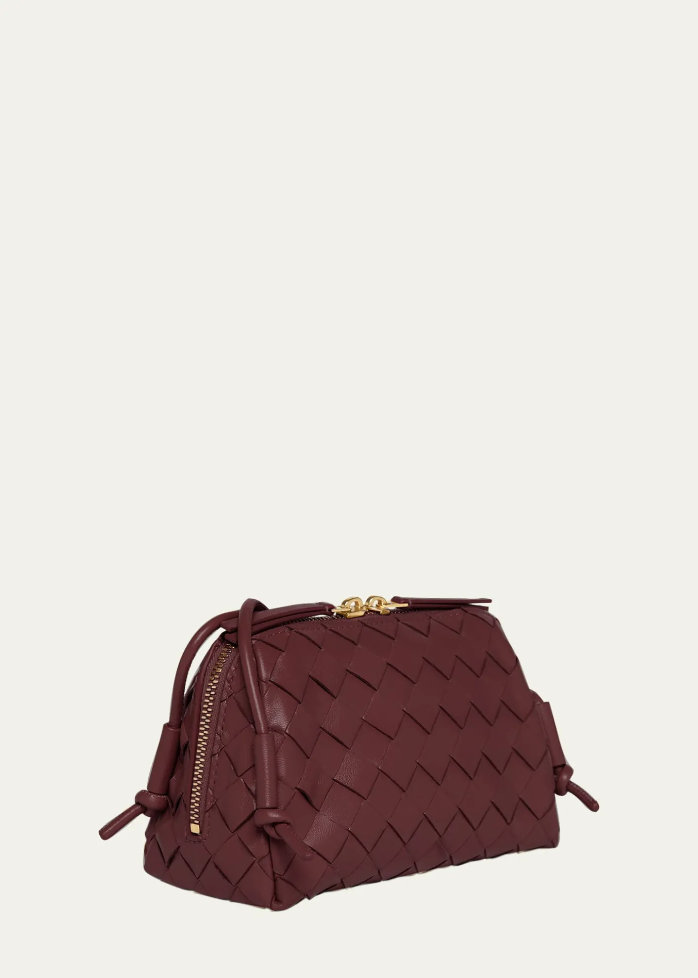 Bottega VenetaZip Leather Pouch Shoulder Bag