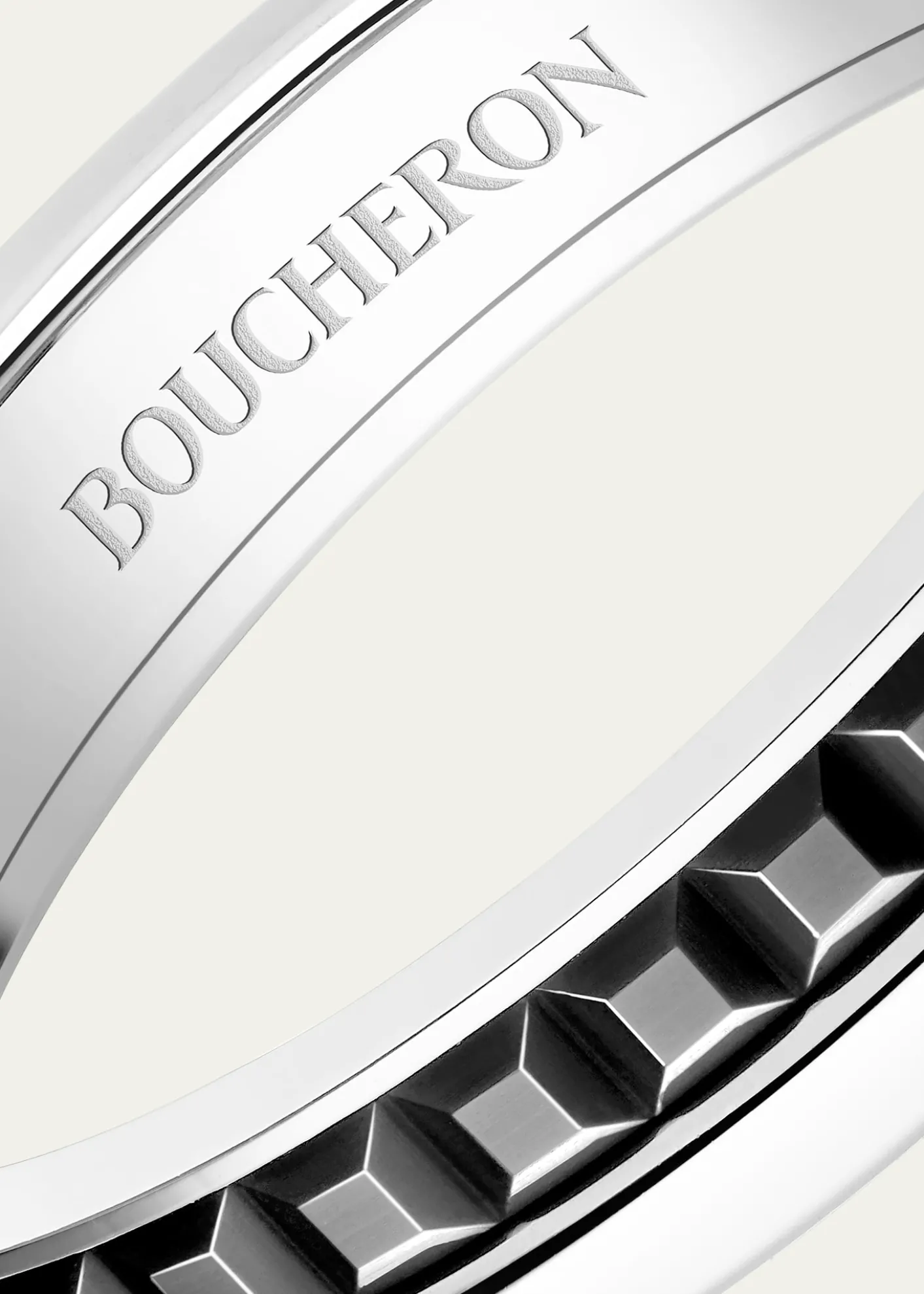 BoucheronBlack and White Gold Quatre Follies Band