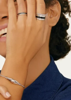 BoucheronBlack and White Gold Quatre Follies Band