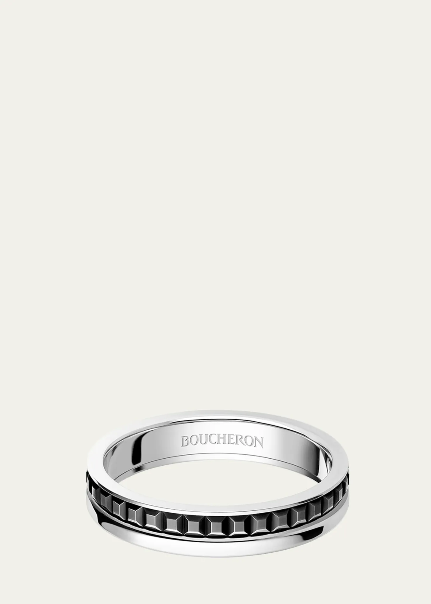 BoucheronBlack and White Gold Quatre Follies Band