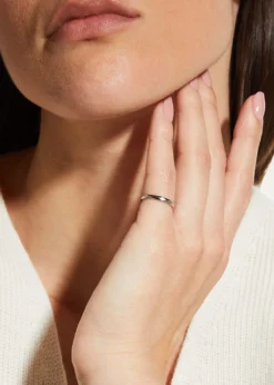 BoucheronFacette Medium Platinum Wedding Band Ring, Size 53