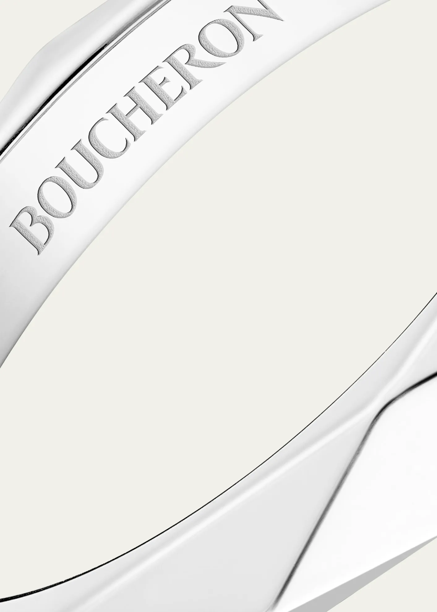 BoucheronFacette Medium Platinum Wedding Band Ring