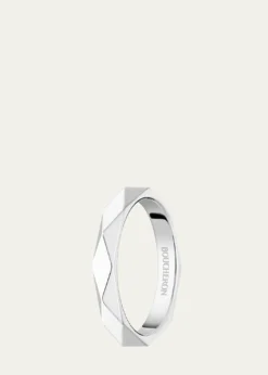 BoucheronFacette Medium Platinum Wedding Band Ring