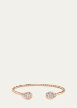 Boucheron18K Rose Gold Serpent Boheme Bracelet with Diamonds
