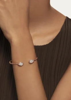Boucheron18K Rose Gold Serpent Boheme Bracelet with Diamonds