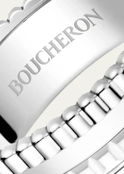 Boucheron18K White Gold Quatre Double White Edition Small Ring