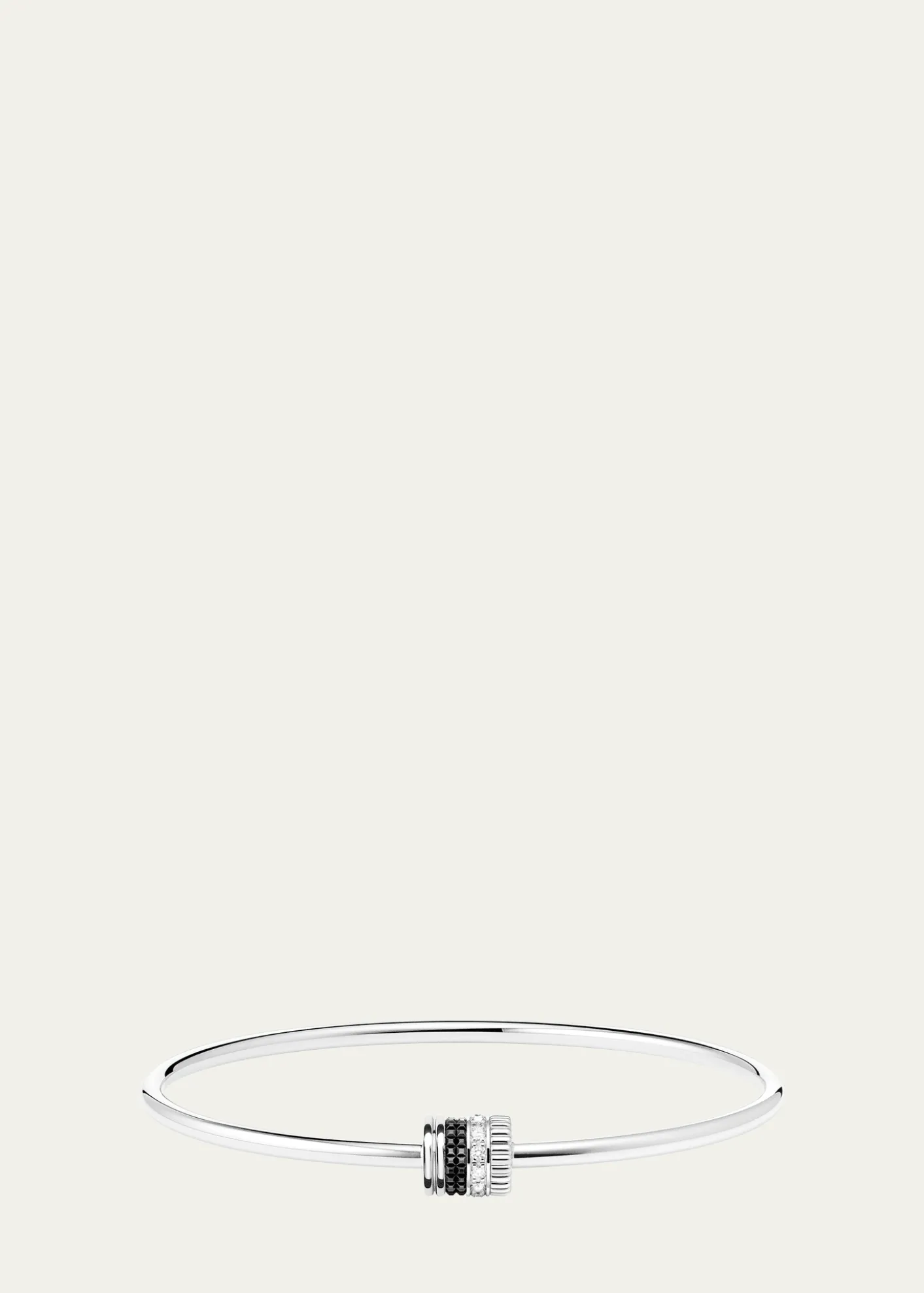 BoucheronQuatre Black Edition Bangle Bracelet with Diamonds